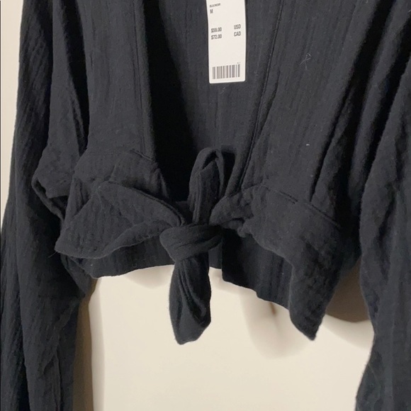 Urban outfitters Crop top tie-front blouse - Picture 4 of 9